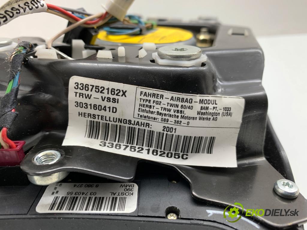 BMW E53 SUV 2001 210 kW 4.4 i 4398 AirBag volantu 8380274 (Airbag)