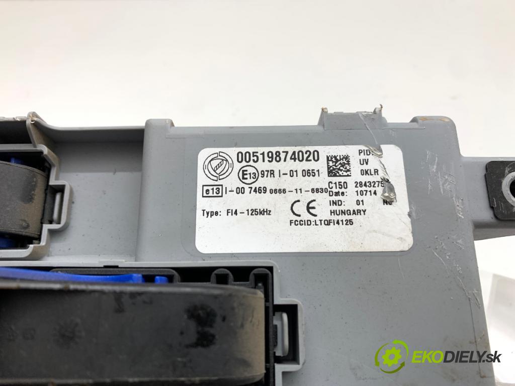 FIAT PANDA III liftback 2014 51 kW 1.2 (312PXA1A) 1242 modul BSI 00519874020 (Pojistková skříňka)