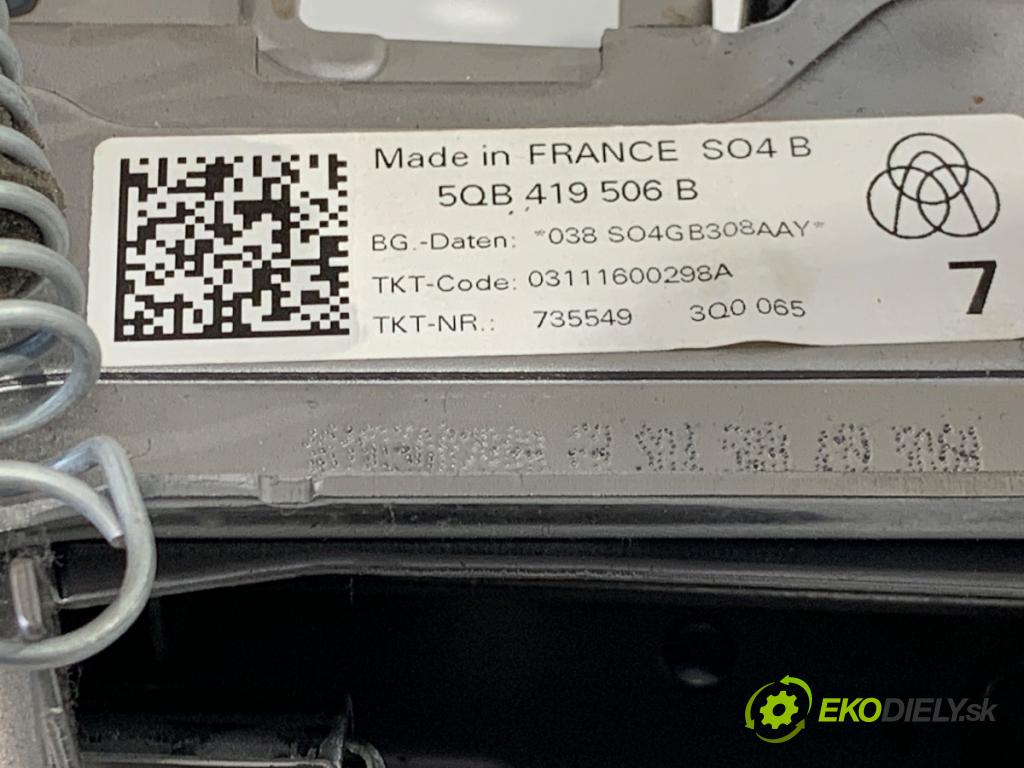 SEAT ATECA SUV 2016 110 kW 2.0 TDI 4Drive 1968 Hriadeľ, tyč volantu 5QB419506B (Tyč riadenia (volantu))