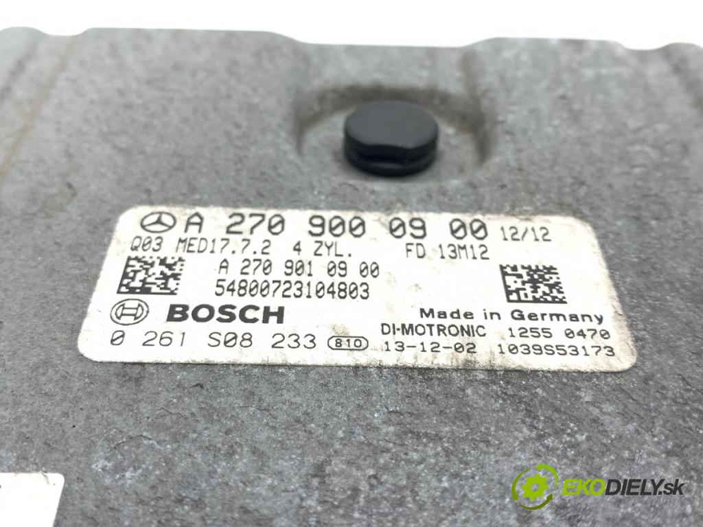 MERCEDES-BENZ W176 liftback 2013 90 kW A 180 (176.042) 1595 řídící jednotka motora A2709000900 (Řídicí jednotka)