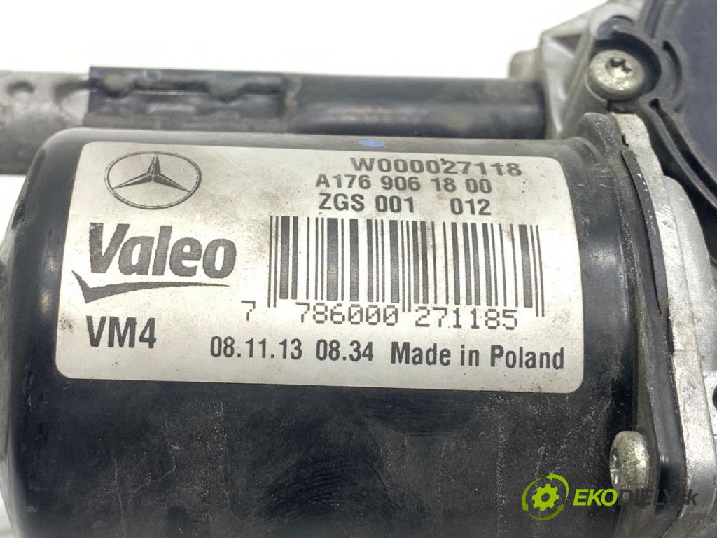 MERCEDES-BENZ W176 liftback 2013 90 kW A 180 (176.042) 1595 mechanismus stěračů přední část A1769061800 (Motorek stěračů přední)