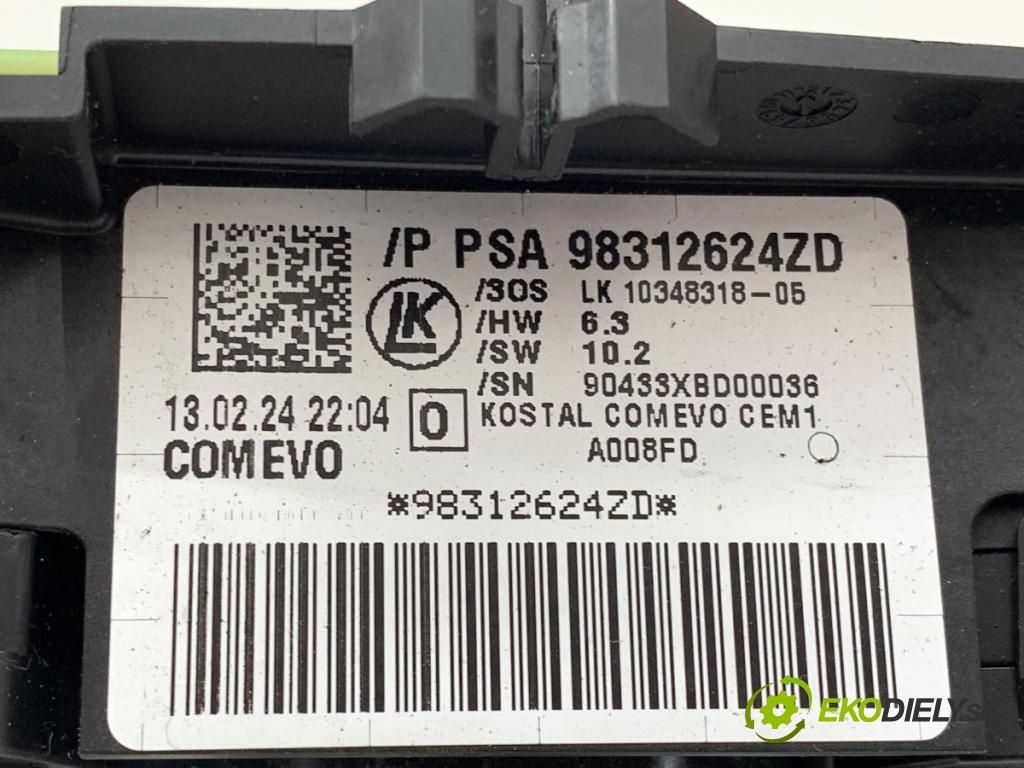 TOYOTA PROACE Nadwozie pełne/minivan 2024 75 kW 1.5 D-4D 100 (BPZMD) 1499 přepínač kombinovaný 98312624ZD (Páčky pod volantem)