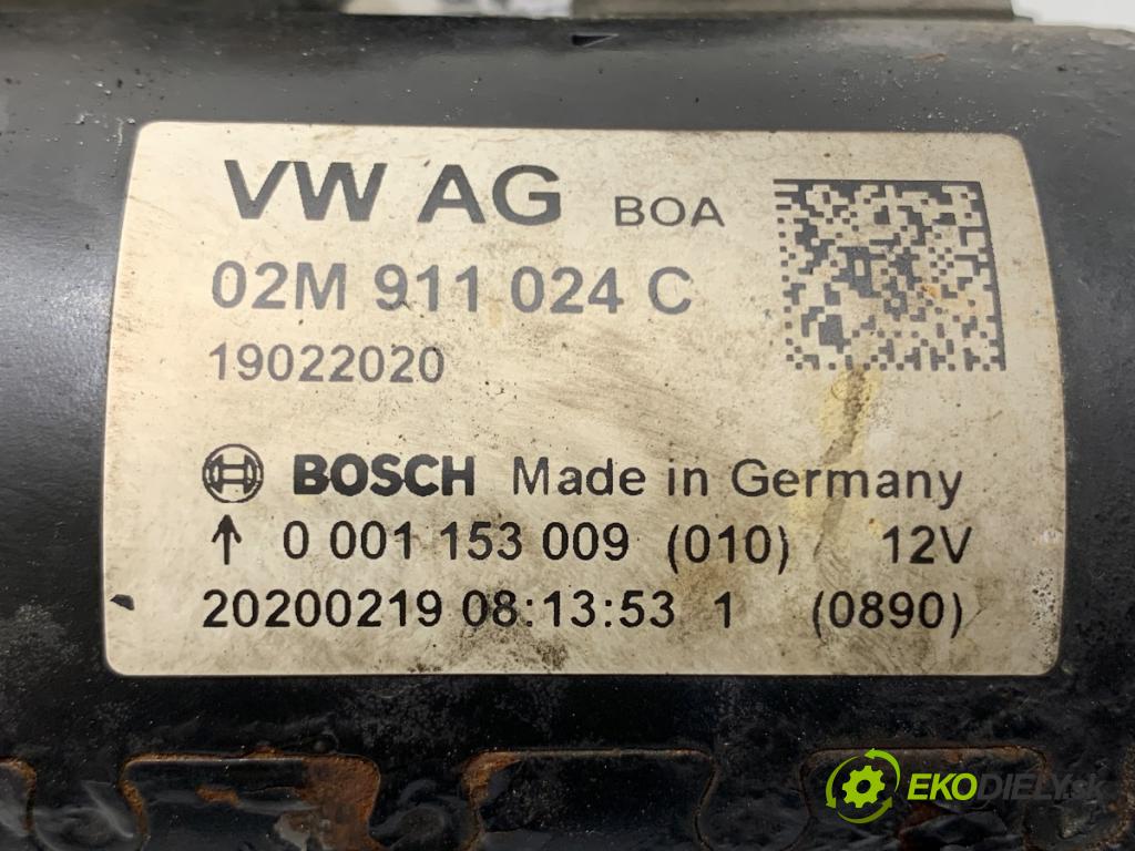VW CADDY IV Nadwozie pełne/minivan 2020 110 kW 2.0 TDI 1968 Štartér 02M911024C (Štartér)