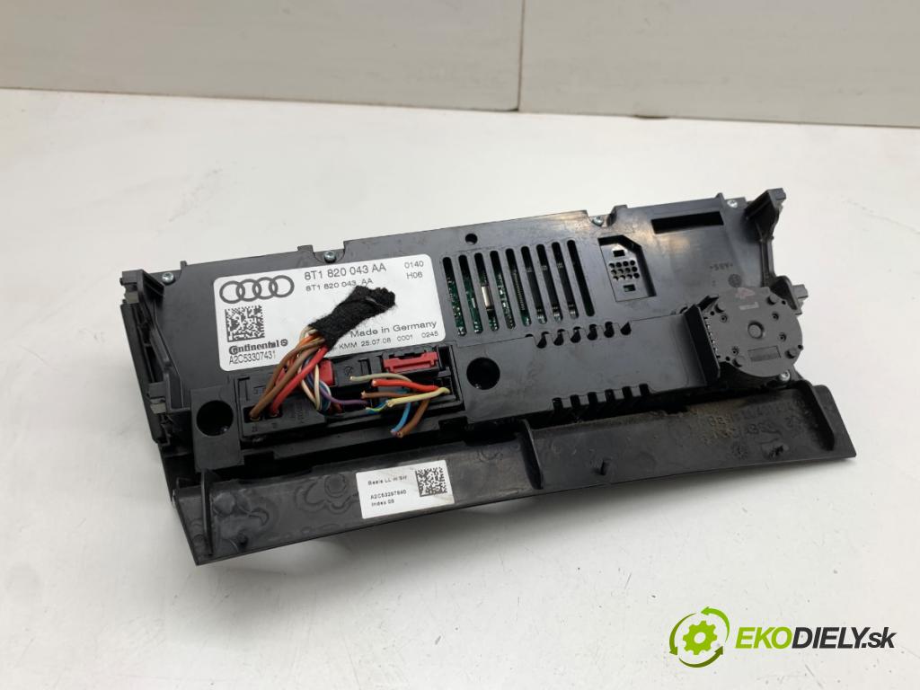 AUDI A4 B8 Kombi 2008 105 kW 2.0 TDI 1968 Panel ovládaní topení 8T1820043AA (Páčky pod volantem)