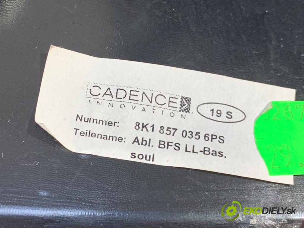AUDI A4 B8 Kombi 2008 105 kW 2.0 TDI 1968 Priehradka, kastlík spolujazdca 8K1857035 (Priehradka (kastlík))