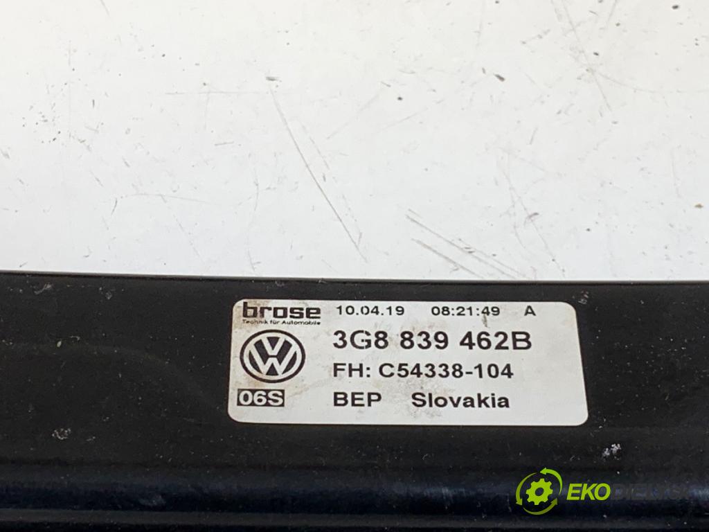 VW ARTEON liftback 2019 110 kW 2.0 TDI 1968 mechanismus okna pravý zadní část 3G8839462B