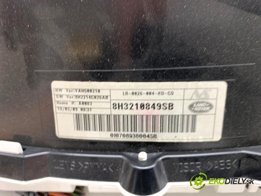 LAND ROVER RANGE ROVER SPORT I SUV 2009 200 kW 3.6 D 4x4 3628 Prístrojovka 8H3210849SB (Prístrojová doska)