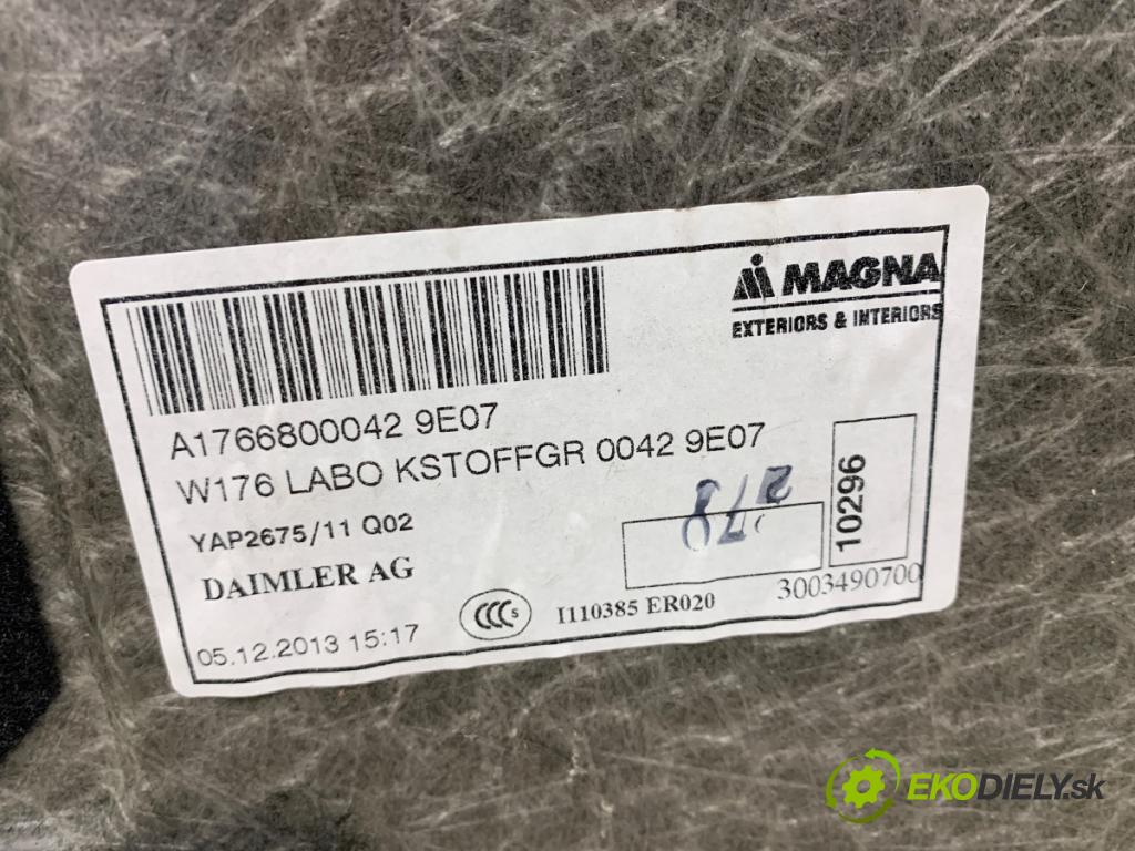 MERCEDES-BENZ W176 liftback 2013 90 kW A 180 (176.042) 1595 KRYTINA: kufra A1766800042
