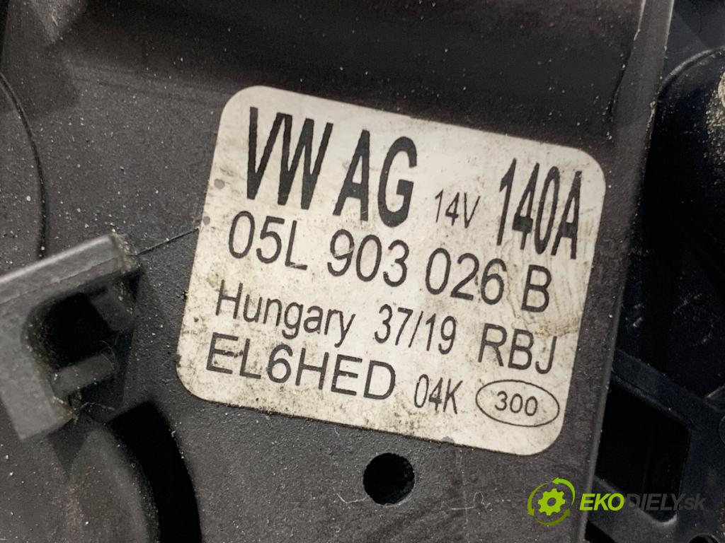 VW PASSAT B8 Kombi 2019 110 kW 2.0 TDI 1968 Alternátor 05L903026B (Alternátor)