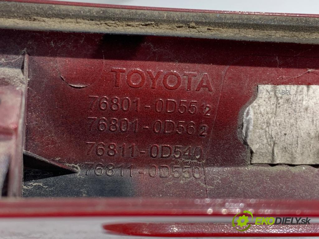 TOYOTA YARIS III liftback 2016 51 kW 1.0 (KSP130_) 998 lišta dveří zadní část 76801-0D552