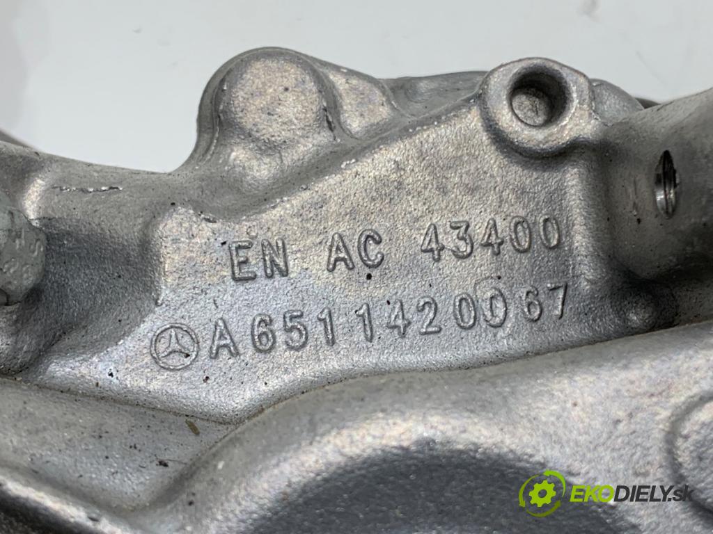 MERCEDES-BENZ W246 liftback 2012 100 kW B 200 CDI (246.201) 1796 ventil EGR CHLADIČ: A6511420067