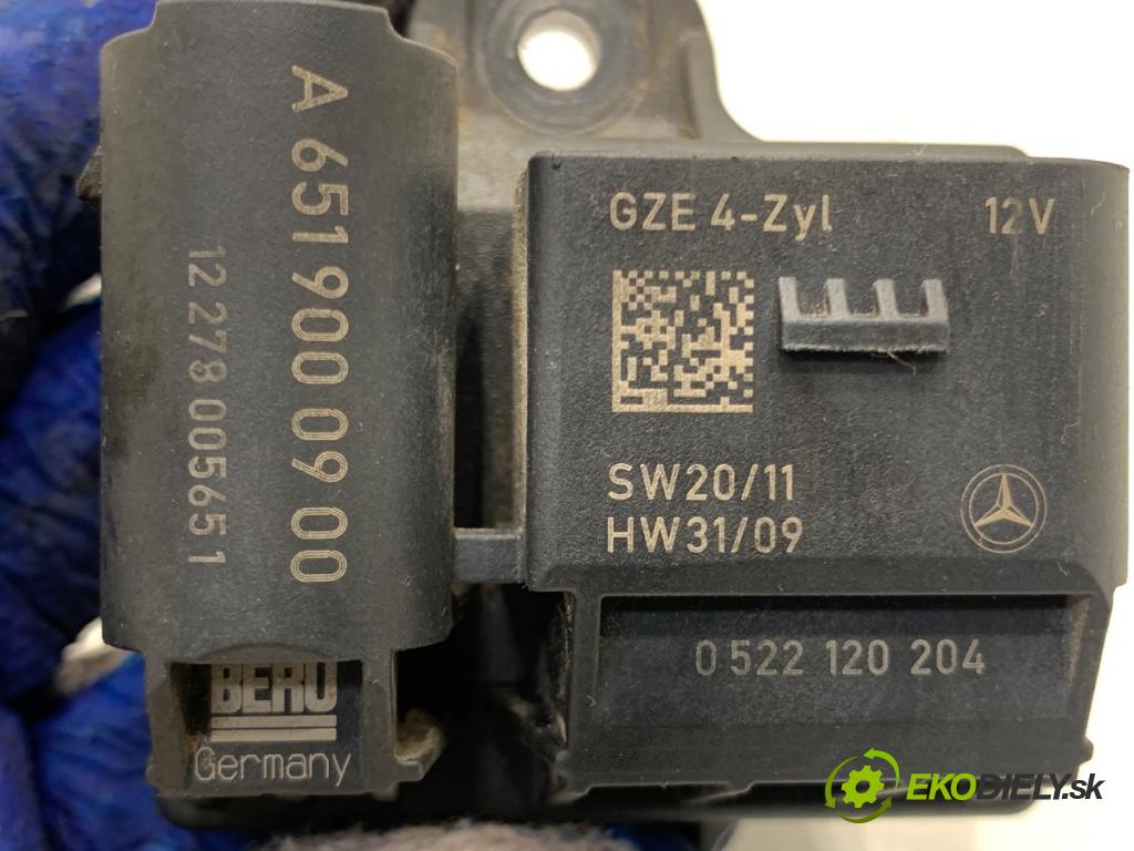 MERCEDES-BENZ W246 liftback 2012 100 kW B 200 CDI (246.201) 1796 relé sviečok žhavenia A6519000900 (Relé)
