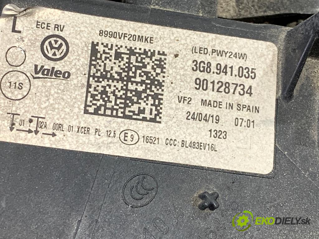 VW ARTEON liftback 2019 110 kW 2.0 TDI 1968 světlomet levý přední část ÚPLNÝ LED 3G8941035
