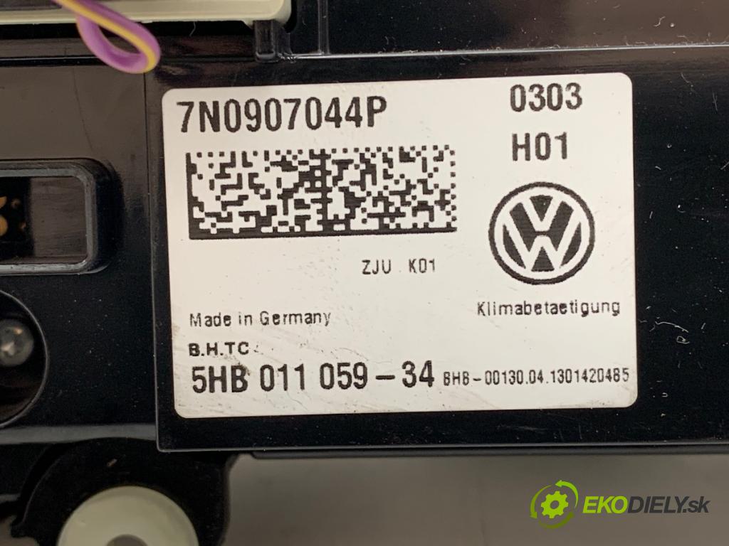 VW SHARAN nadwozie wielkoprzestrzenne (MPV) 2013 130 kW 2.0 TDI 1968 Panel ovládania kúrenia 7N0907044P (Prepínacie páčky pod volantom)