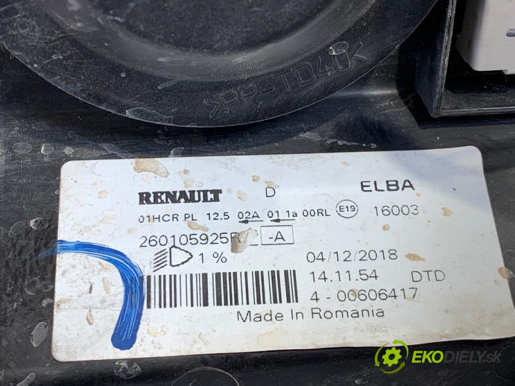 DACIA LOGAN II Kombi 2019 70 kW 1.5 Blue dCi 95 (K8JL) 1461 světlomet pravý přední část 260105925R