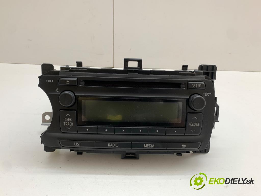 TOYOTA YARIS III liftback 2016 51 kW 1.0 (KSP130_) 998 RADIO 86120-0D640 (Audio zařízení)