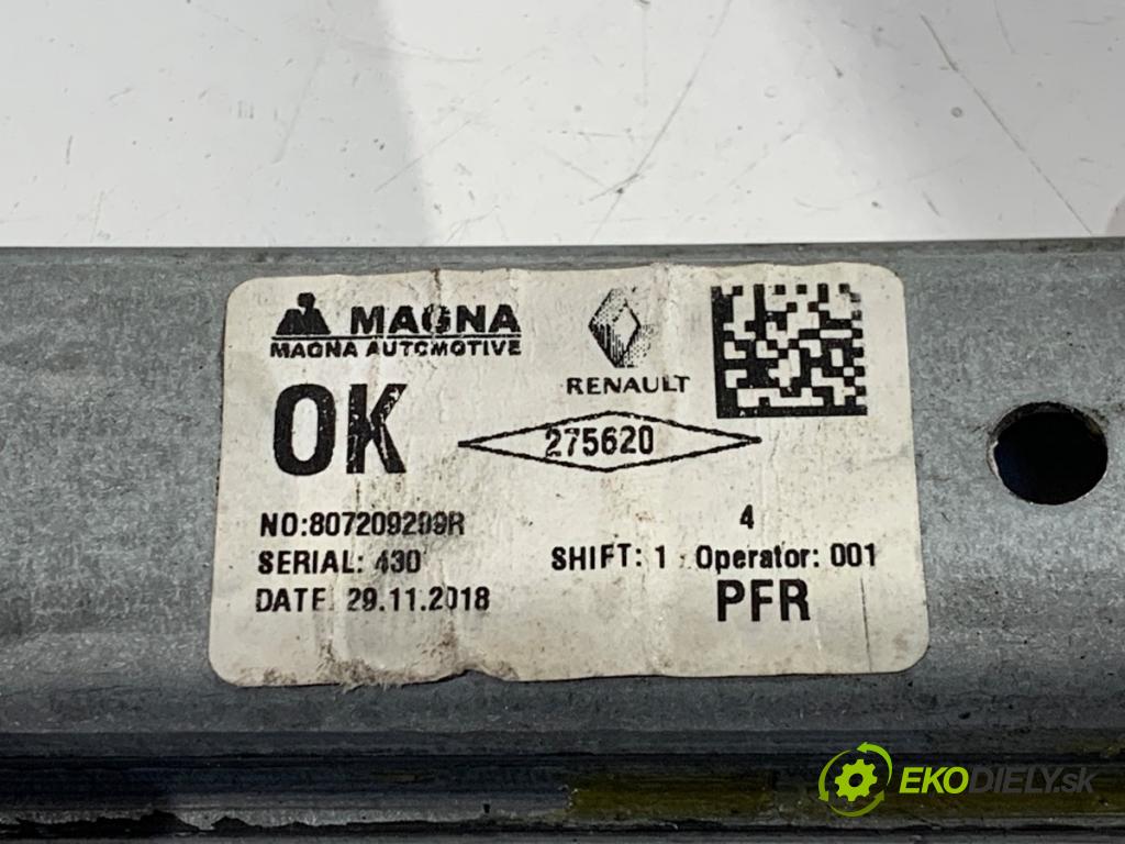 DACIA LOGAN II Kombi 2019 70 kW 1.5 Blue dCi 95 (K8JL) 1461 mechanismus okna pravý přední část 807209299R