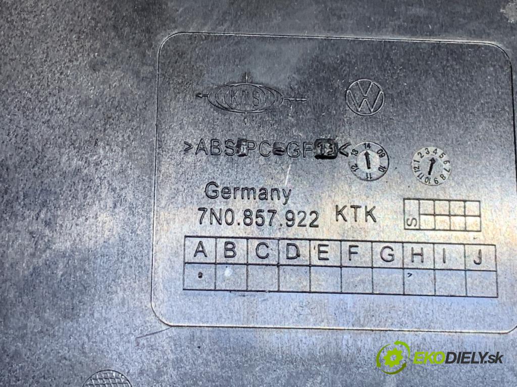 VW SHARAN nadwozie wielkoprzestrzenne (MPV) 2013 130 kW 2.0 TDI 1968 přihrádka kastlík přístrojovky 7N0857922