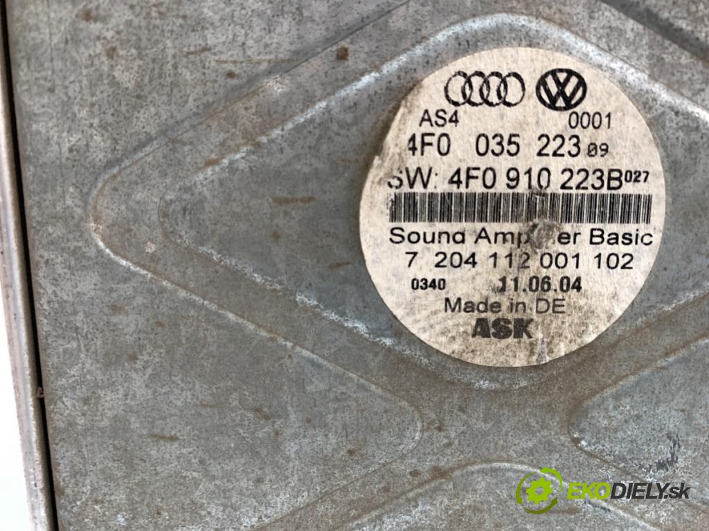 AUDI A6 C6 sedan 2004 165 kW 3.0 TDI quattro 2967 zesilovač 4F0910223B (Zesilovač)