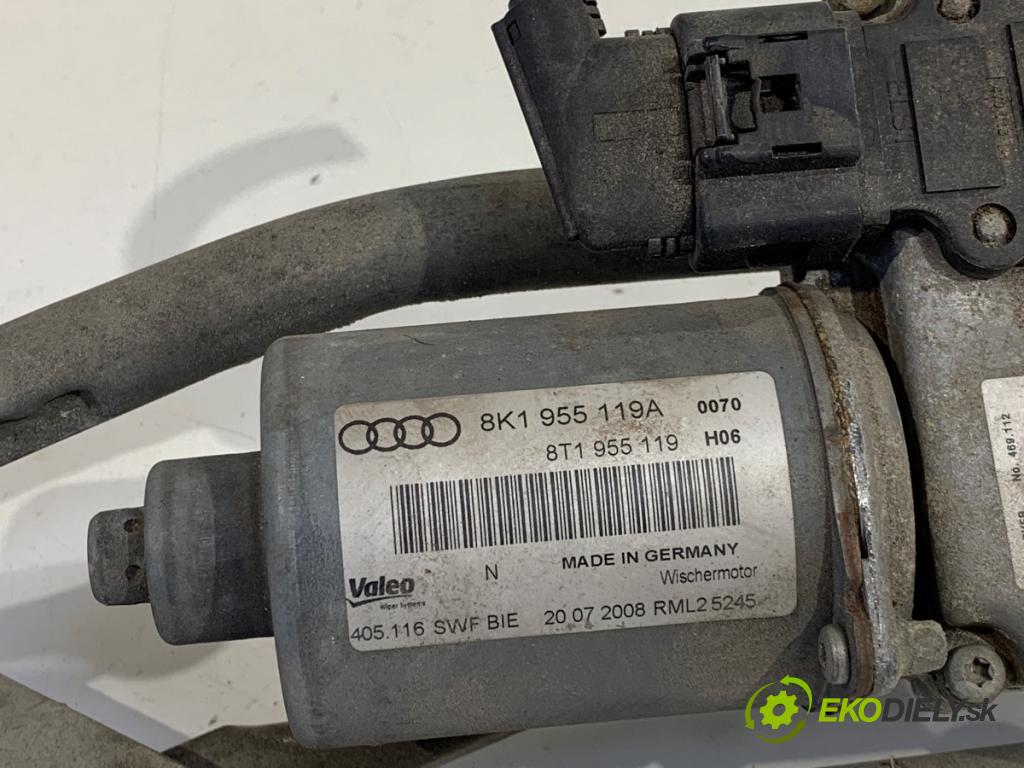 AUDI A4 B8 Kombi 2008 105 kW 2.0 TDI 1968 Mechanizmus stieračov predný 8K1955119A (Motorček stieračov predný)