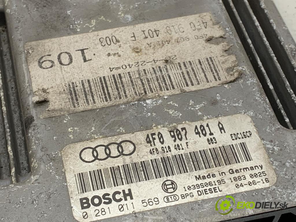 AUDI A6 C6 sedan 2004 165 kW 3.0 TDI quattro 2967 riadiaca jednotka Motor 4F0907401A (Riadiaca jednotka)