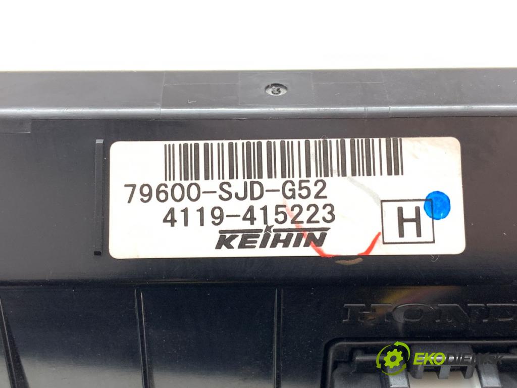 HONDA FR-V nadwozie wielkoprzestrzenne (MPV) 2007 110 kW 2.0 (BE3) 1998 Panel ovládania kúrenia 79600-SJD-G52 (Prepínacie páčky pod volantom)
