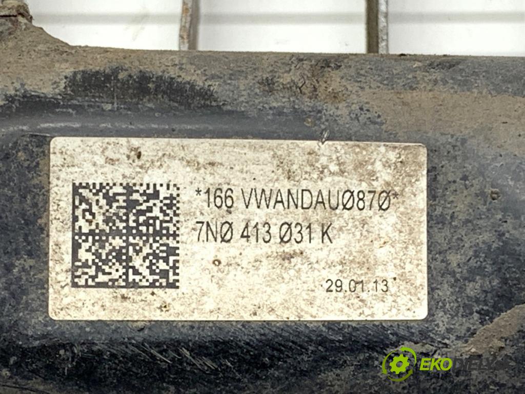 VW SHARAN nadwozie wielkoprzestrzenne (MPV) 2013 130 kW 2.0 TDI 1968 tlumič pravý přední část ZE 7N0413031K