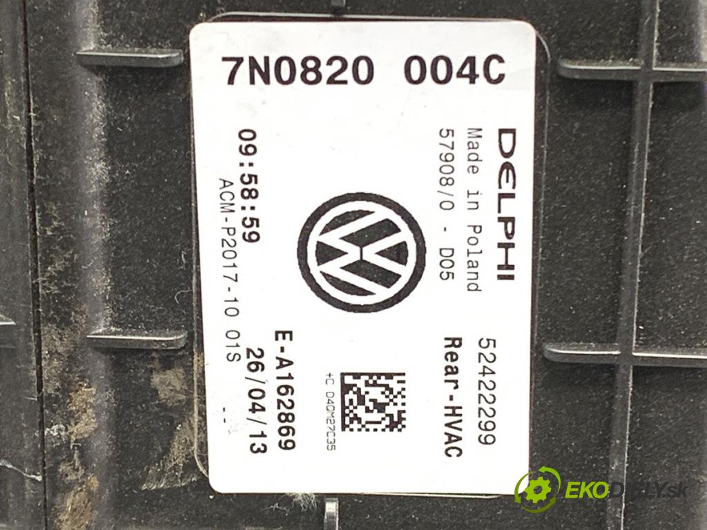 VW SHARAN nadwozie wielkoprzestrzenne (MPV) 2013 130 kW 2.0 TDI 1968 topné těleso radiátor topení zadní část 7N0820004C