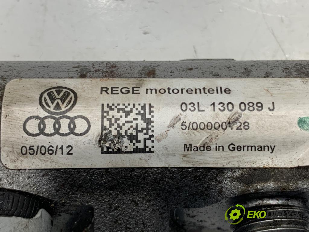 VW CC B7 coupe 2013 130 kW 2.0 TDI 4motion 1968 lišta vstřikovací 03L130089J (Vstřikovací lišta)