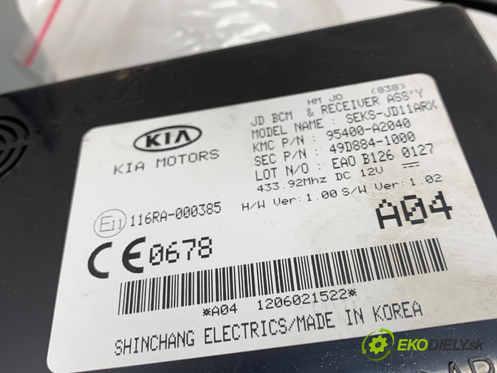 KIA CEED liftback 2012 94 kW 1.6 CRDi 128 1582 modul BCM 95400-A2040 (Řídící jednotka ostatní)