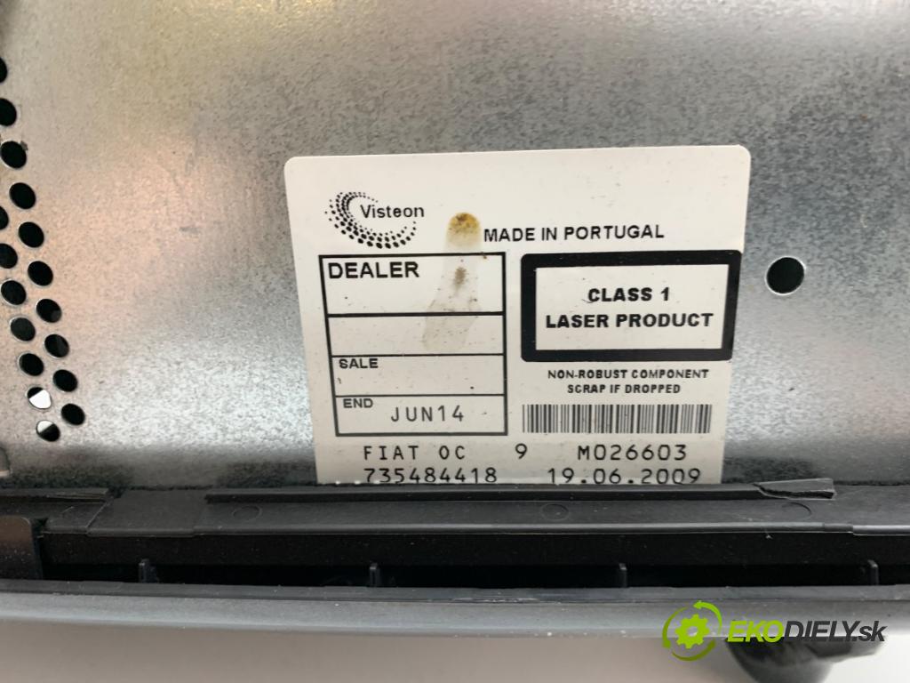 FIAT BRAVO II liftback 2009 66 kW 1.4 (198AXA1B) 1368 RADIO 735484418 (Audio zařízení)