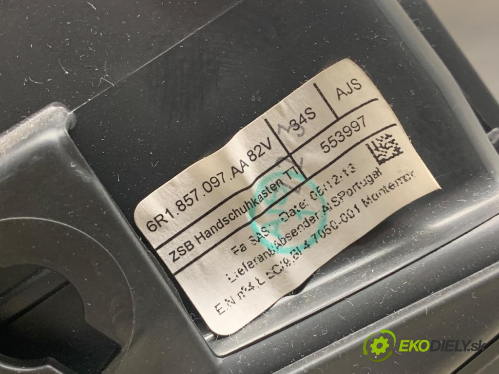 VW POLO V liftback 2013 44 kW 1.2 1198 přihrádka kastlík spolujezdce 6R1857097AA (Přihrádka (kastlík))