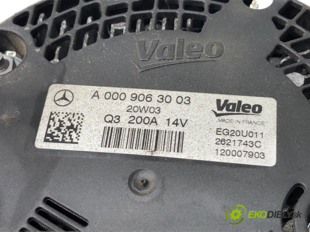 MERCEDES-BENZ GLC SUV 2020 180 kW 300 d 4-matic (253.919) 1950 Alternátor A0009063003 (Alternátor)