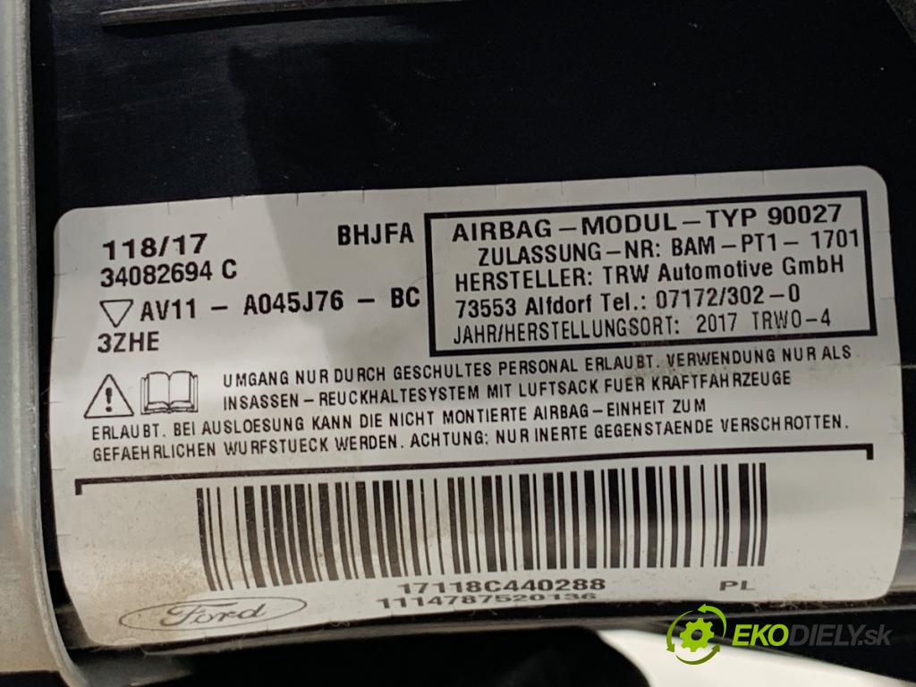 FORD B-MAX nadwozie wielkoprzestrzenne (MPV) 2017 74 kW 1.0 EcoBoost 998 AirBag koleno: AV11-A045J76-BC