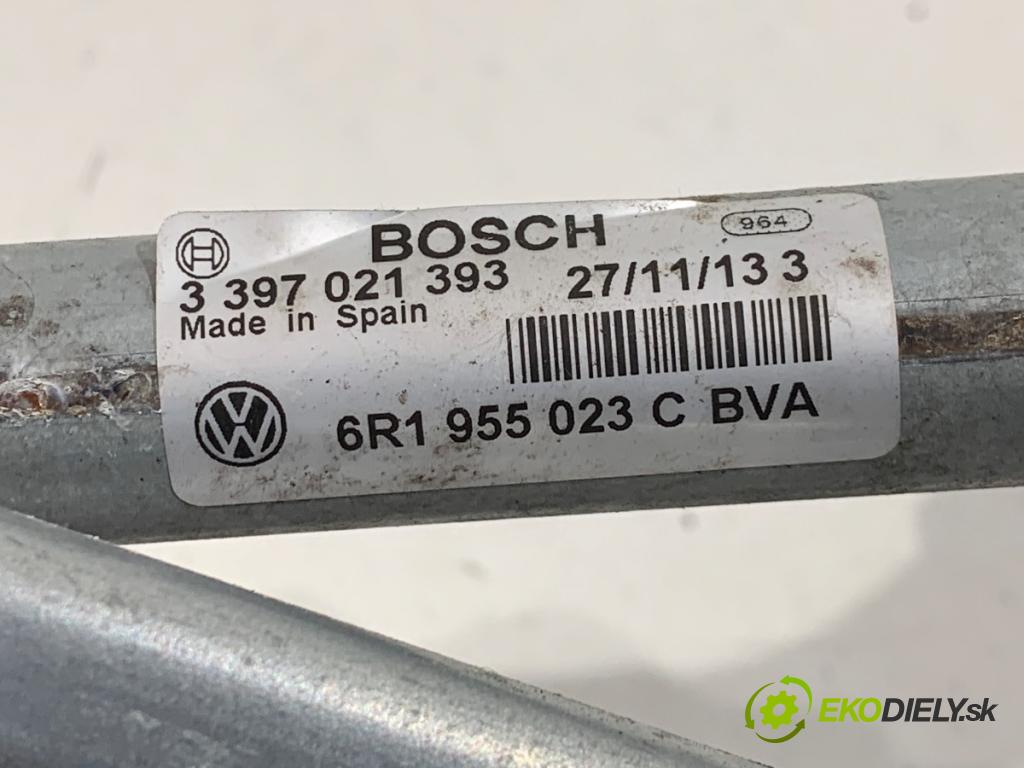 VW POLO V liftback 2013 44 kW 1.2 1198 mechanismus stěračů přední část 6R1955023C (Motorek stěračů přední)