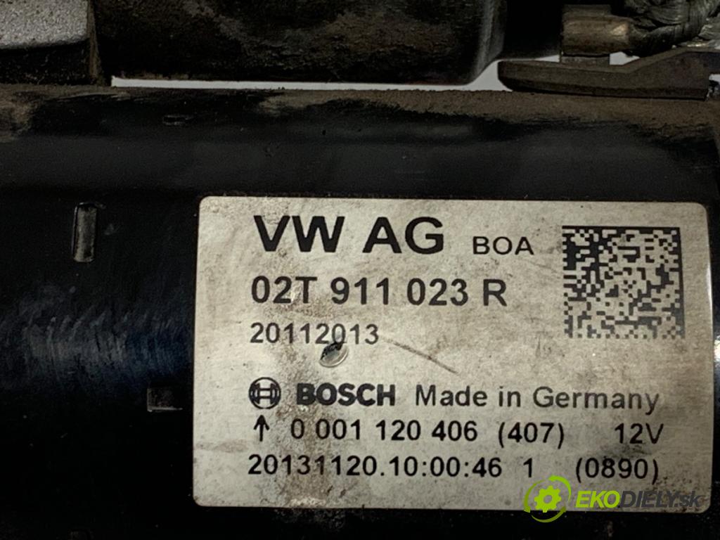 VW POLO V liftback 2013 44 kW 1.2 1198 startér 02T911023R (Startér)