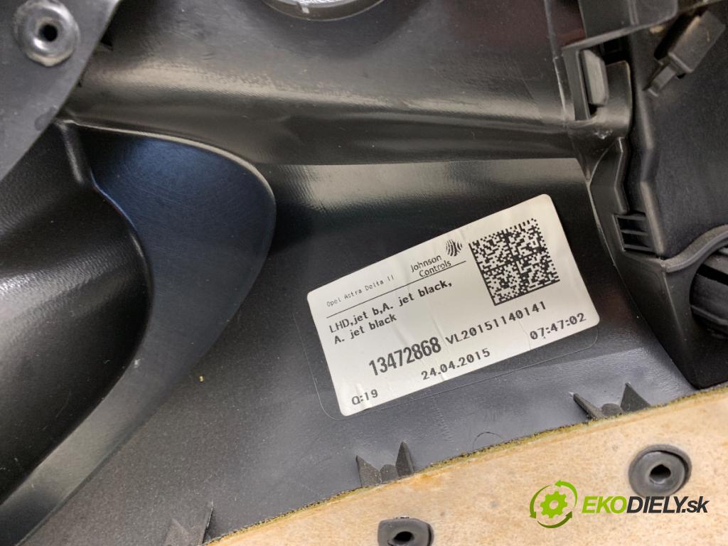 OPEL ASTRA J liftback 2015 74 kW 1.4 (68) 1398 čalúnenie Dvere ľavy predný