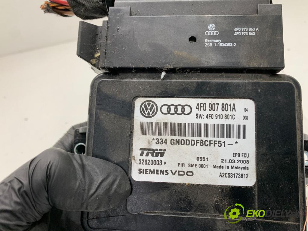 AUDI A6 C6 sedan 2008 125 kW 2.0 TFSI 1984 modul brzdy ruční brzdy 4F0907801A