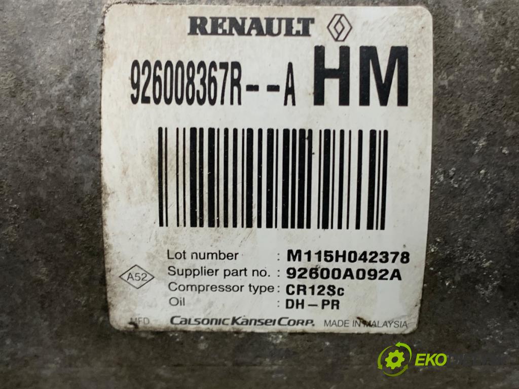 DACIA DUSTER SUV 2016 92 kW 1.2 TCe 125 1197 kompresor klimatizace 926008367R (Kompresor klimatizace)