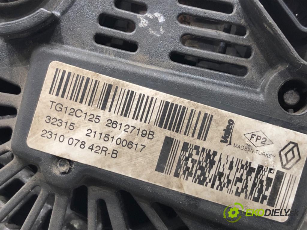 DACIA DUSTER SUV 2016 92 kW 1.2 TCe 125 1197 Alternátor 231007842R (Alternátor)