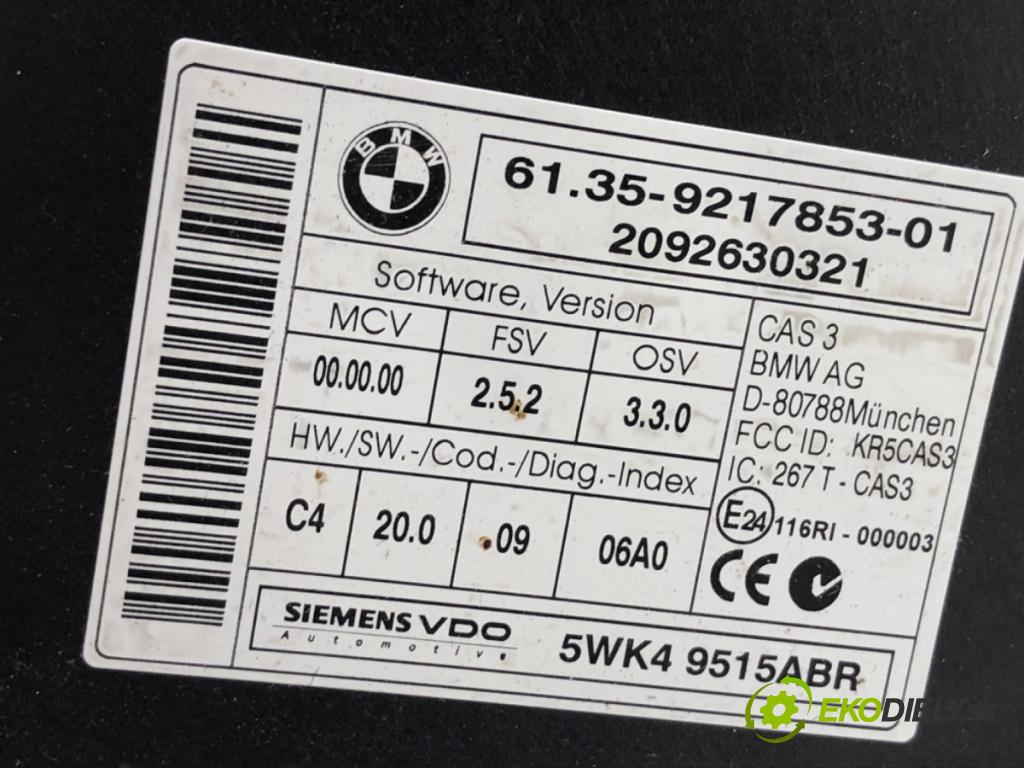 BMW E91 Kombi 2010 180 kW 330 d xDrive 2993 modul řídící jednotka CAS 9217853