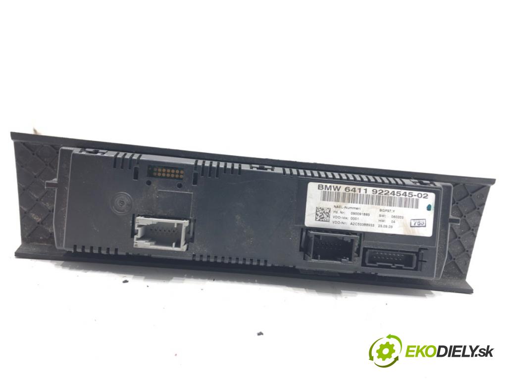 BMW E91 Kombi 2010 180 kW 330 d xDrive 2993 Panel ovládania kúrenia 9224545 (Prepínacie páčky pod volantom)