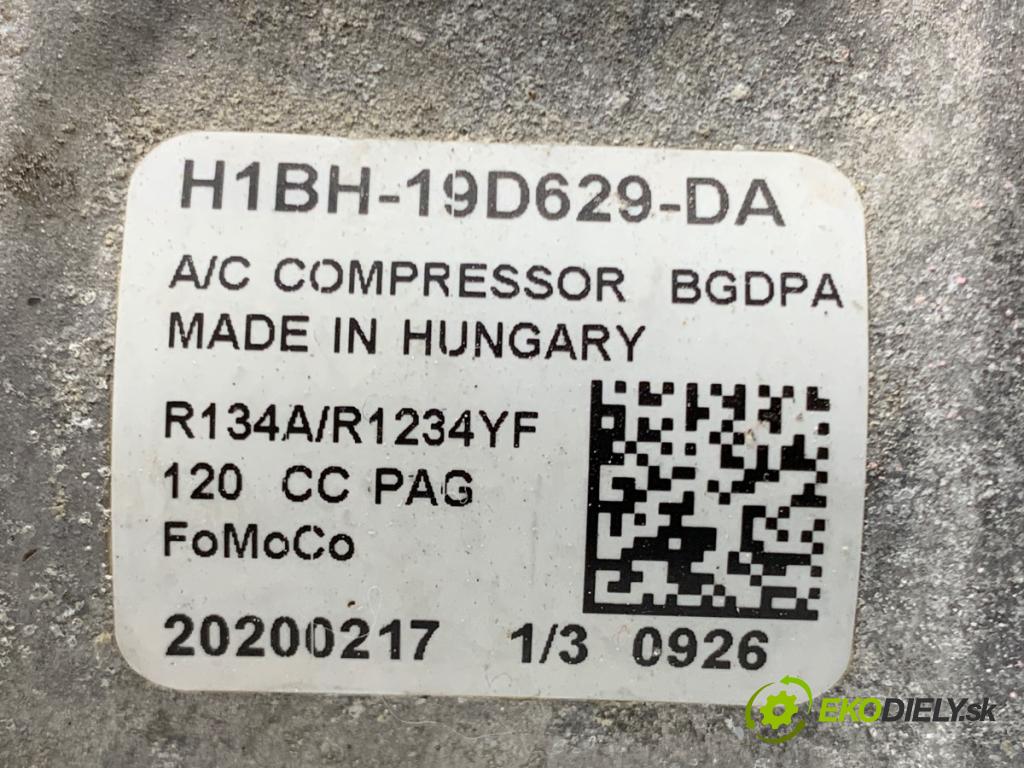 FORD TRANSIT COURIER Nadwozie pełne/minivan 2020 74 kW 1.0 EcoBoost 998 kompresor klimatizace H1BH-19D629-DA (Kompresor klimatizace)