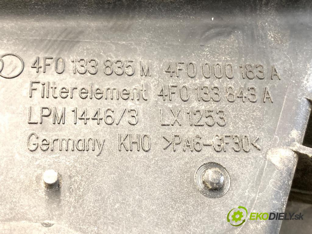 AUDI A6 C6 sedan 2008 125 kW 2.0 TFSI 1984 obal filtra vzduchu 4F0133835M (Kryt vzduchového filtru)