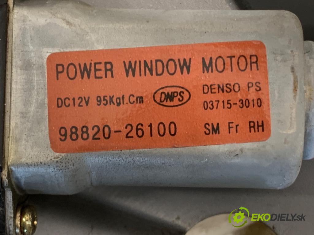 HYUNDAI SANTE FE I SUV 2002 83 kW 2.0 CRDi 4x4 1991 Mechanizmus okna pravy predný 82480-26020