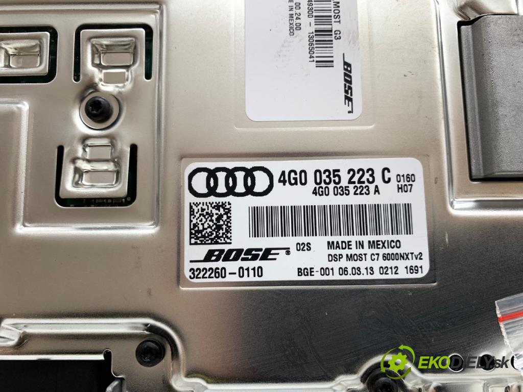 AUDI A6 C7 Kombi 2013 130 kW 2.0 TDI 1968 zesilovač 4G0035223C (Zesilovač)