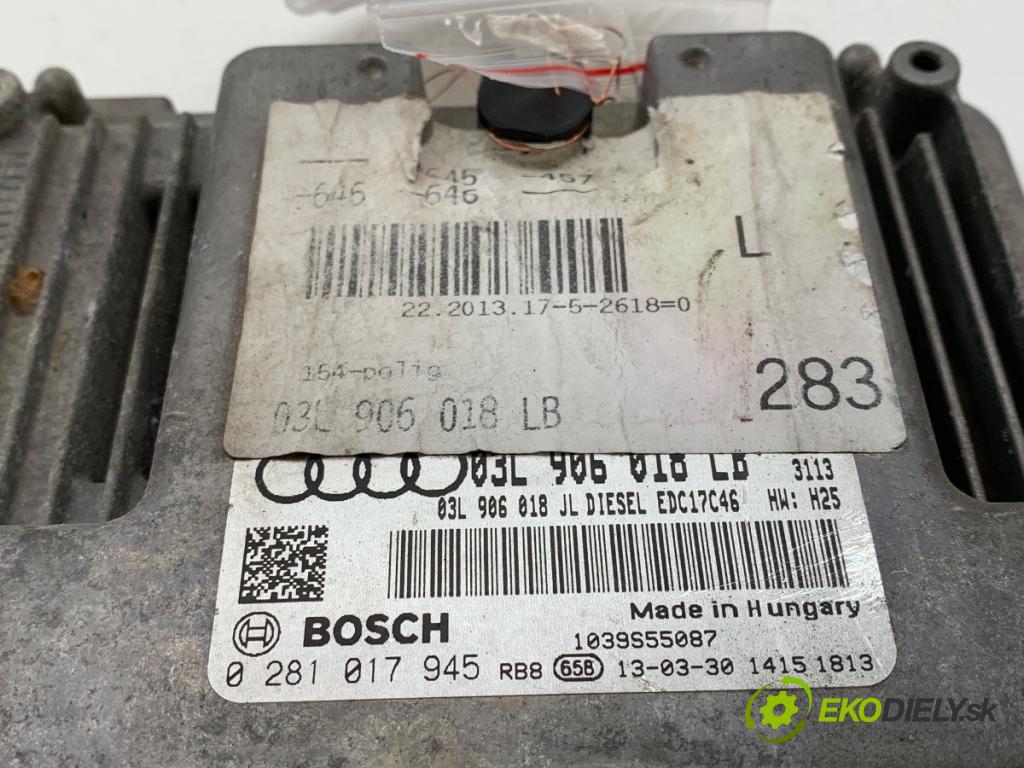 AUDI A6 C7 Kombi 2013 130 kW 2.0 TDI 1968 riadiaca jednotka Motor 03L906018LB (Riadiaca jednotka)