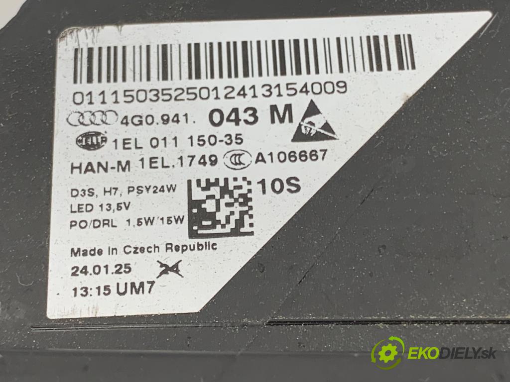 AUDI A6 C7 Kombi 2013 130 kW 2.0 TDI 1968 světlomet levý přední část LED 4G0941043M