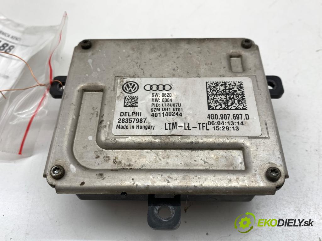 AUDI A6 C7 Kombi 2013 130 kW 2.0 TDI 1968 Menič XENON 4G0907697D (Riadiaca jednotka xenónu)