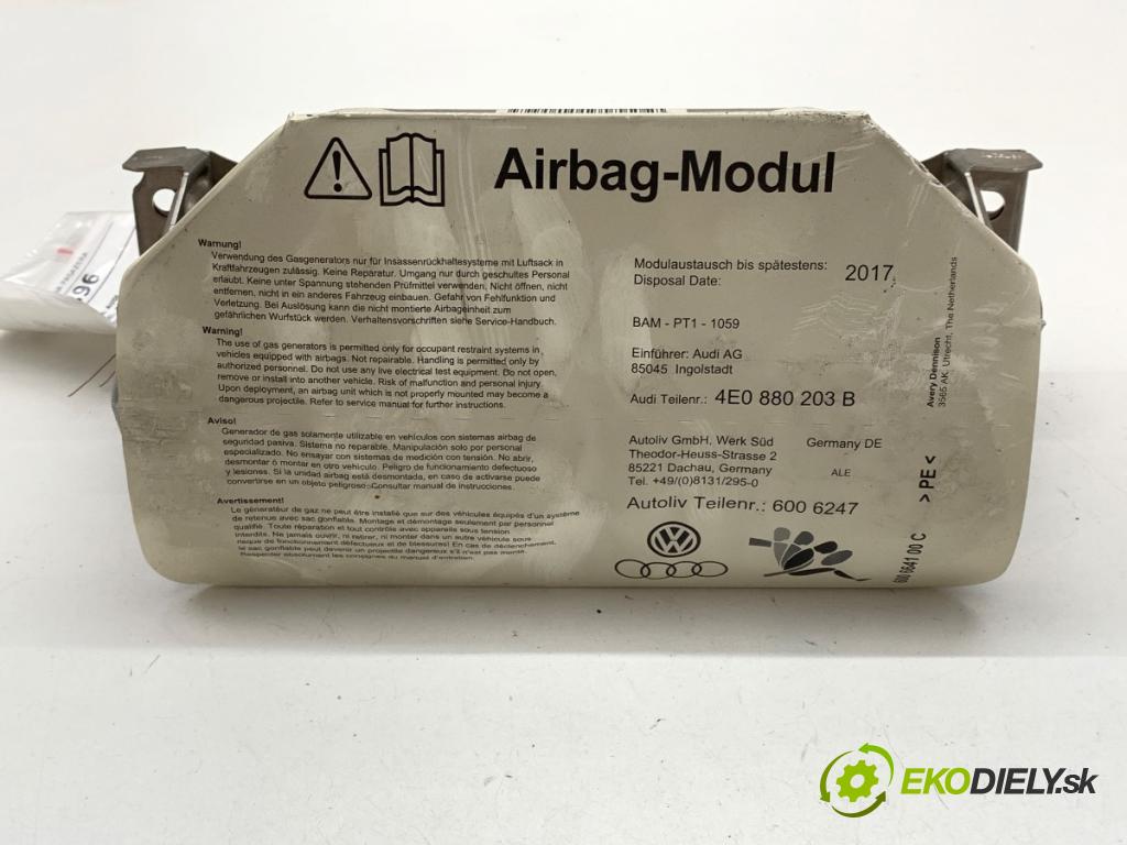 AUDI A8 D3 sedan 2002 246 kW 4.2 quattro 4172 AirBag spolujezdce 4E0880203B (Airbag)